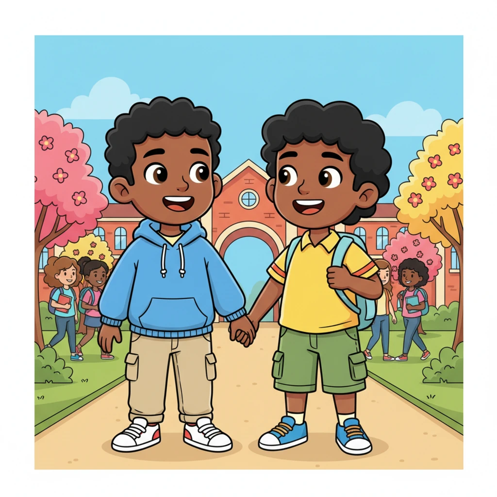 Years passed, and now, Buchi and Edu were attending the same university. They walked hand-in-hand across the bustling campus, their smiles radiant and their eyes full of warmth. The once-awkward kiss had blossomed into a beautiful, undeniable relationship, proving that some loves are truly meant to be.
