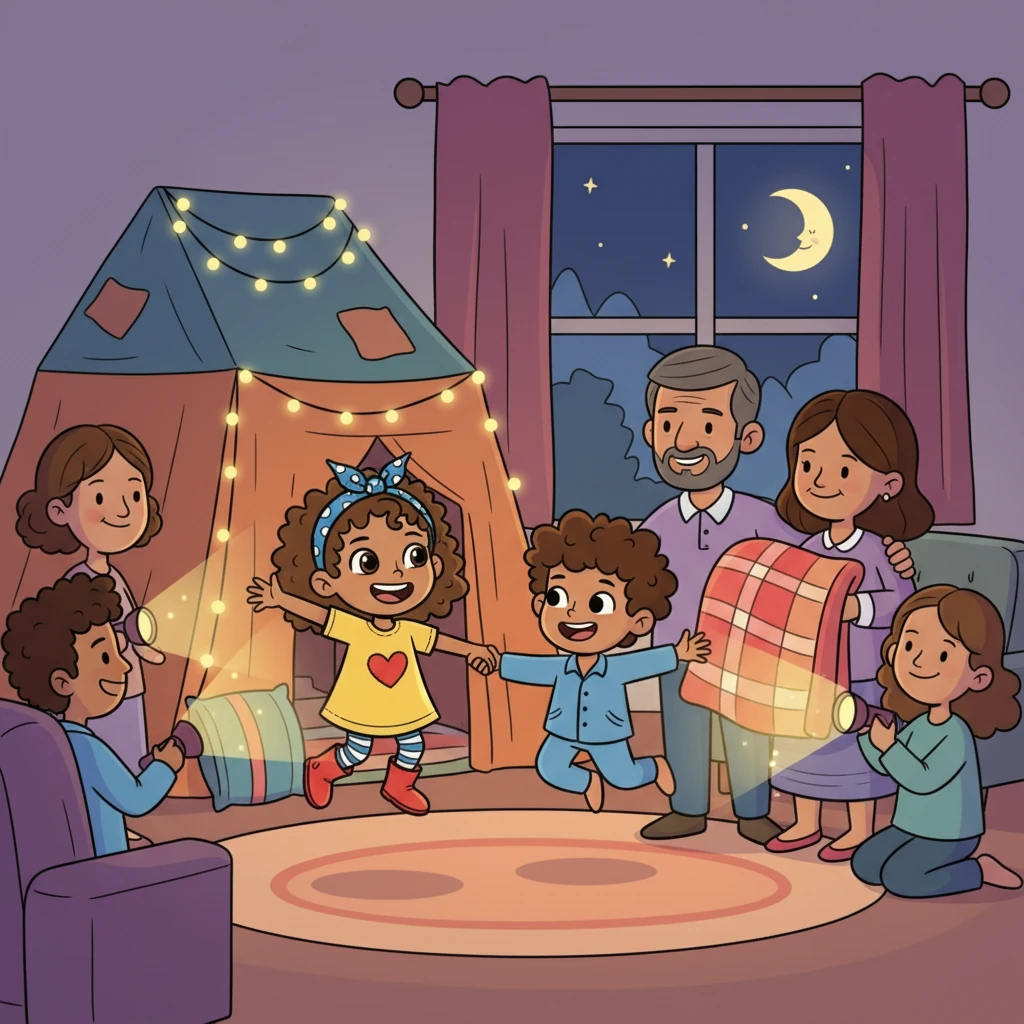 That night, Laila and Adam learned an important lesson: Even when they were scared, their family would always protect them. They also learned the power of people coming together to help.