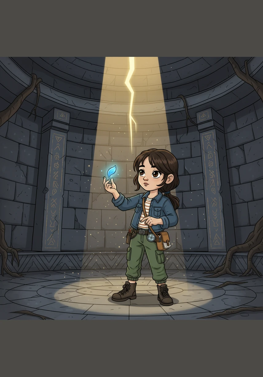 Mei picks up a fallen petal and holds it up to the light, recognizing the dangerous Moonshade Blossom. She explains that when these flowers are kept in a closed room with spicy incense, the mixture creates a vapor that makes people see strange dreams while awake.