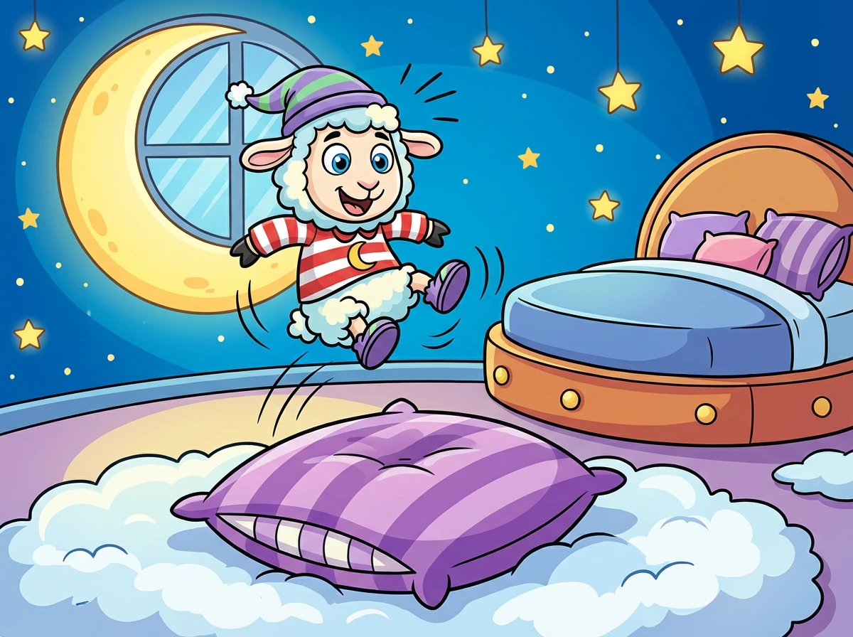 Baa Baa closed his eyes and took a deep breath. He imagined himself floating on a fluffy cloud, feeling calm and peaceful. The other animals watched quietly.