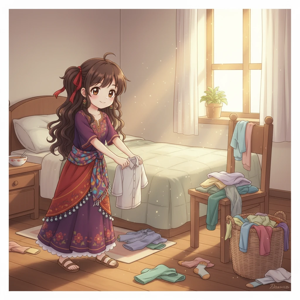 Kati meghallja Ilona válaszát, és bár egy pillanatra felvont szemöldökkel néz, végül elmosolyodik. Ismeri a lányát, és tudja, hogy a nyers szavak mögött nincs rossz szándék. Elkezdi rendbe tenni a hálószobát.