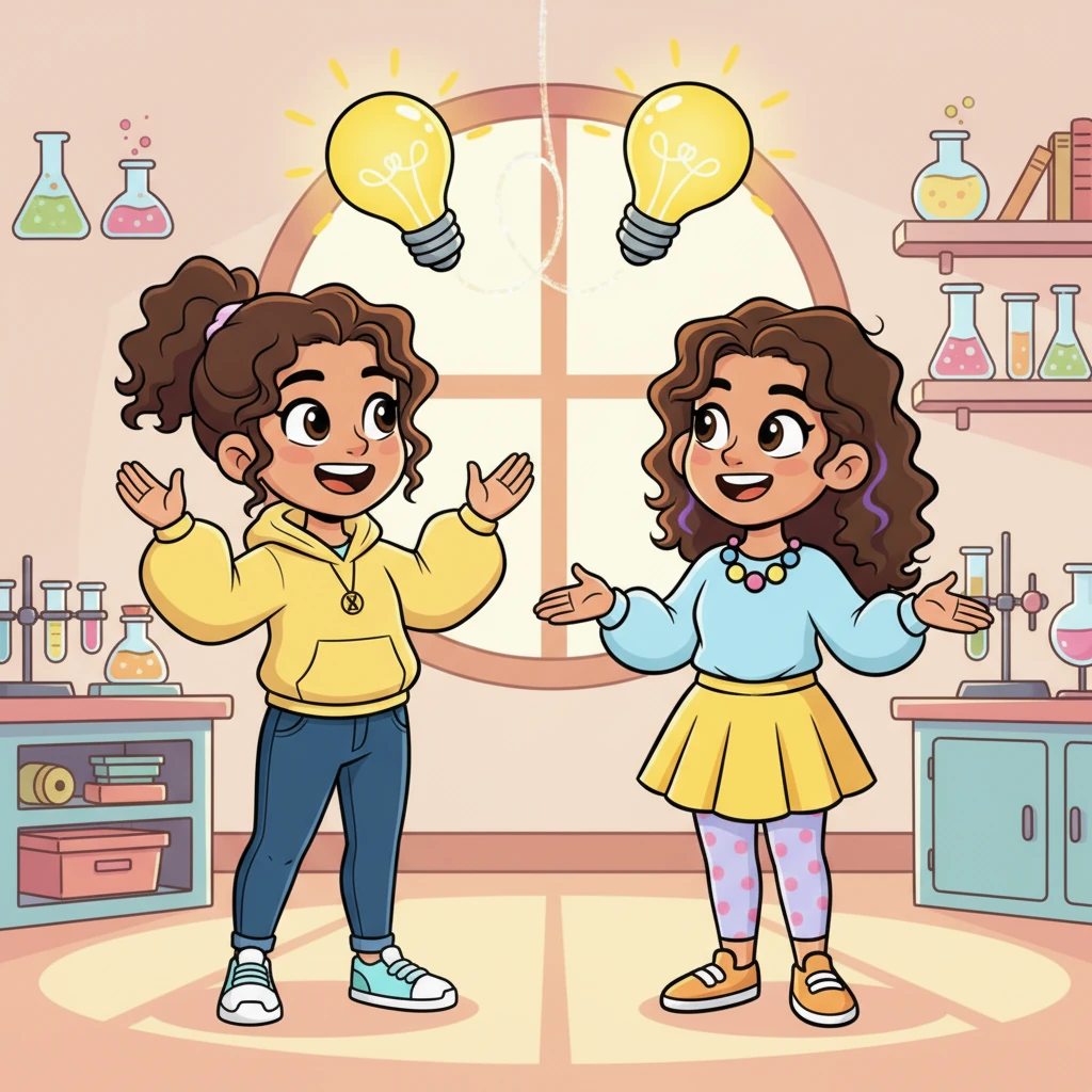 Lucy and Maria looked at each other, a lightbulb moment shining brightly above their heads. “So, we’re fraternal twins!” Lucy exclaimed, a big smile returning to her face. Maria nodded, understanding that their 50% DNA match was perfectly normal and made them just as special as any other twins.