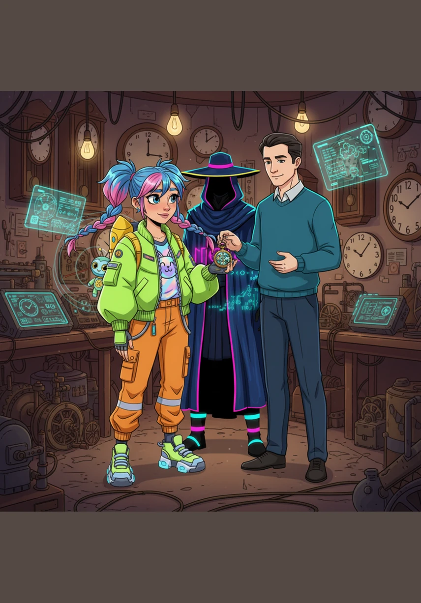 A memory flickers of Silas the clockmaker, his shop filled with the rhythmic ticking of a thousand gears as he offers Elara a meticulously crafted timepiece. Though his hands are steady with brass and gold, Elara feels the distance between his mechanical world and her searching heart.