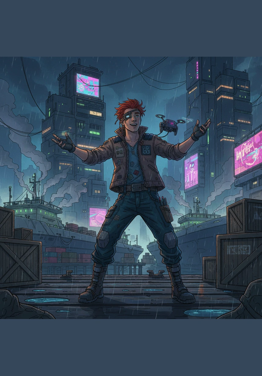 The scene shifts to the docks where Finn, a fiery-haired sailor, tells boisterous tales of distant lands while the sea churns behind him. Elara watches him from the shore, realizing his love is as transient as the seafoam that dissolves against the cold, wet sand.