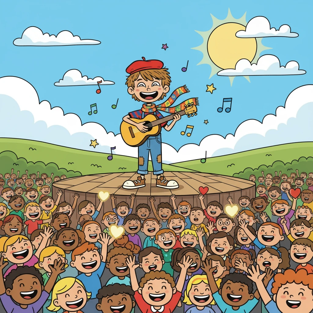 Aujourd'hui, Léon rêve de concerts devant un large public. Il espère que sa musique touchera le cœur des autres, apportant joie et courage. Il souhaite que son histoire inspire chacun à trouver sa propre force intérieure et à persévérer.