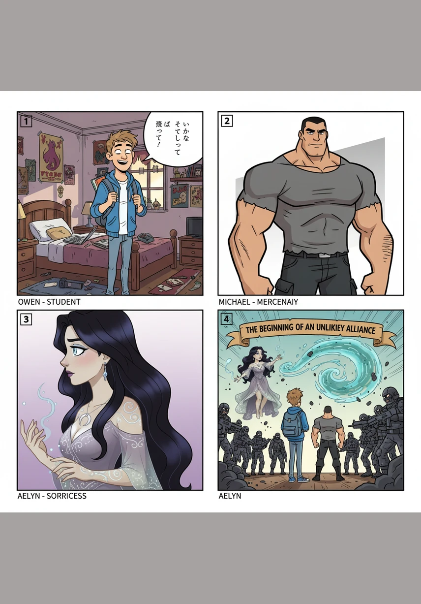 In a crowded philosophy lecture hall, Charli leans back with a provocative grin, her words hanging in the air like a challenge. While her classmate Owen rolls his eyes in the foreground, Dr. Bowles looks on from the lectern, his expression a mix of exhaustion and dawning realization.