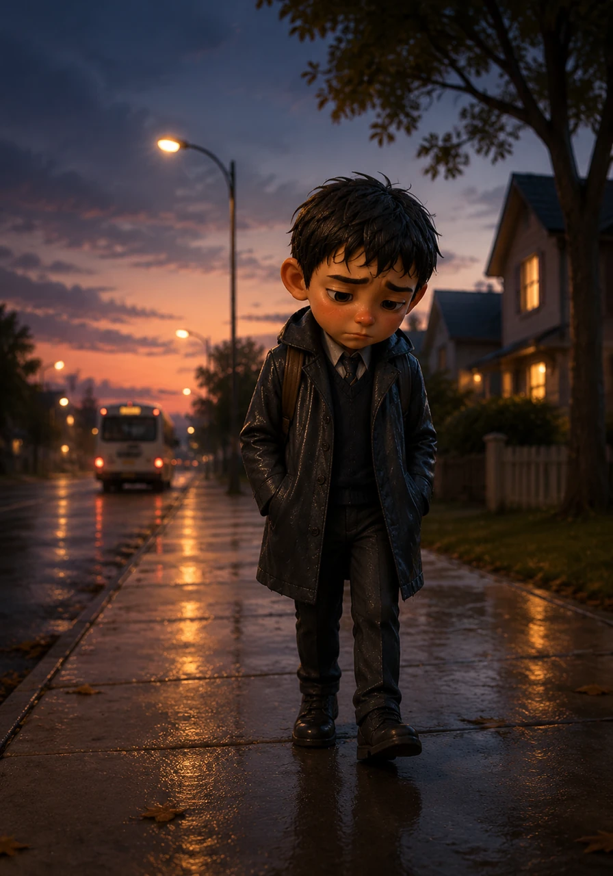 ly, the bus reached his stop and Leo stepped back out into the cooling evening air. The walk home was long and lonely, but the frantic energy of his earlier frustration had been replaced by a weary calm.