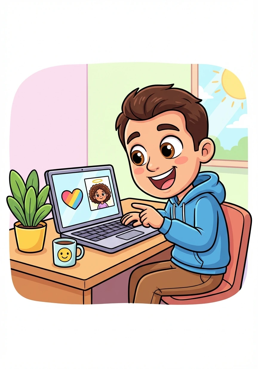 Muhammed, in his mid-twenties with warm brown eyes and neat brown hair, smiles at his laptop screen. He’s just matched with Nour on a dating app and is captivated by her profile picture.