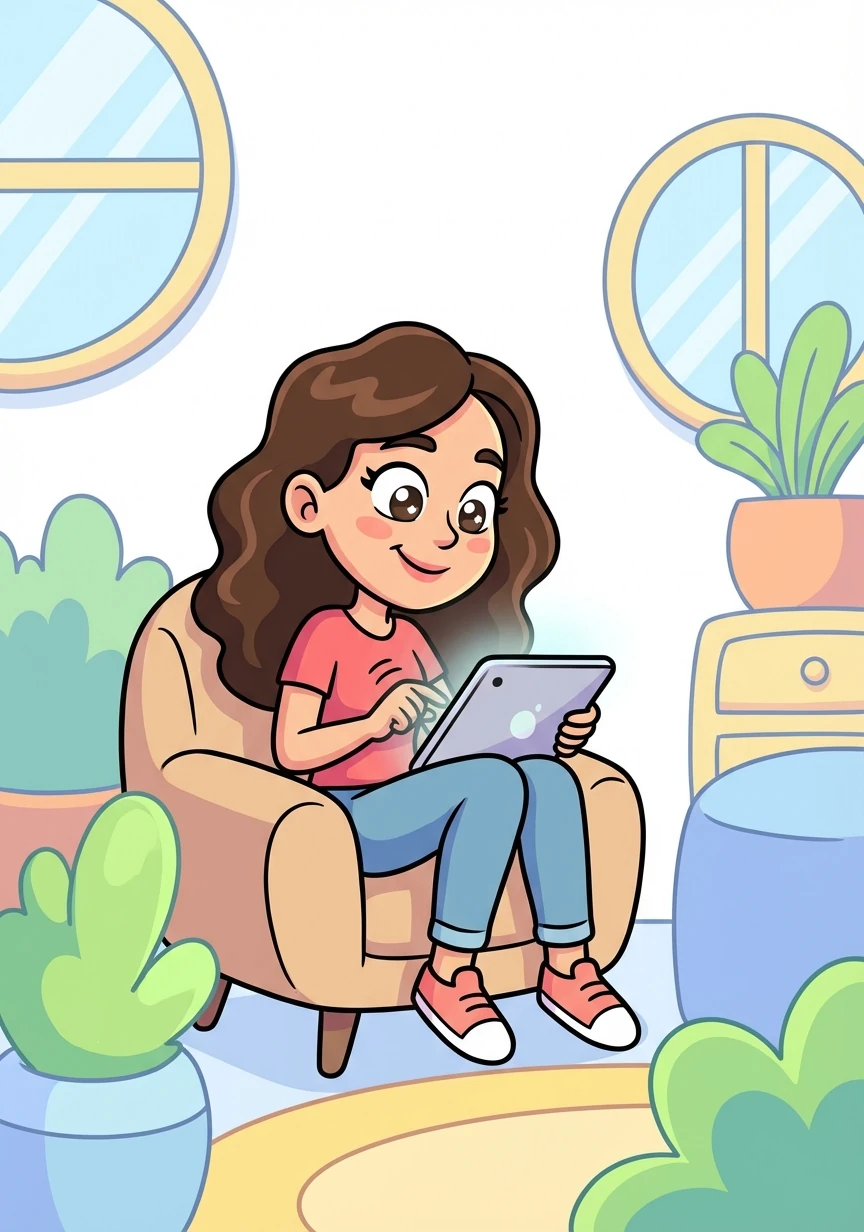 Nour, equally smitten by Muhammed's profile, replies to his message. Her wavy brown hair frames her face, and her eyes sparkle with intelligence and kindness as she types.