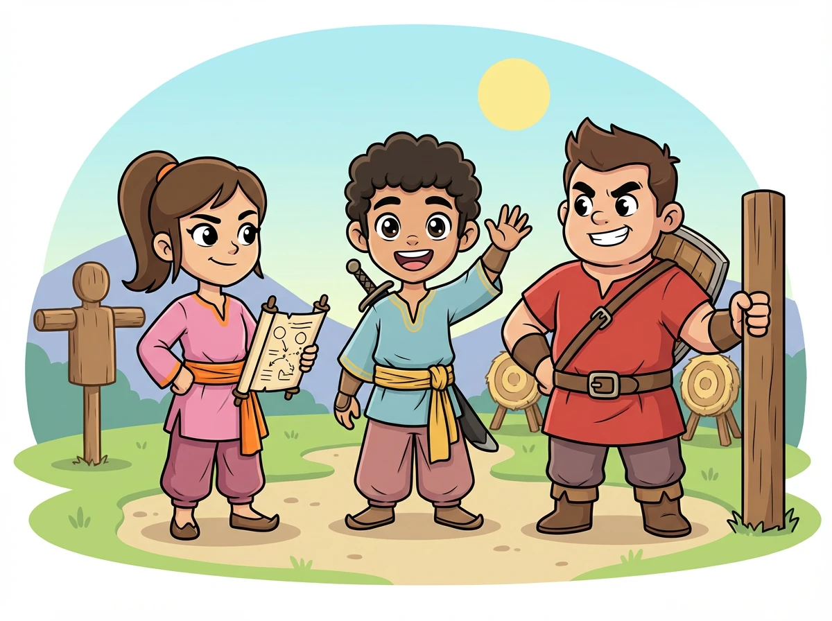 يلتقي رين بـ كايا، الفتاة الذكية والشجاعة، وتوما، المحارب القوي والوفي. يبدأون معًا رحلة التدريب.