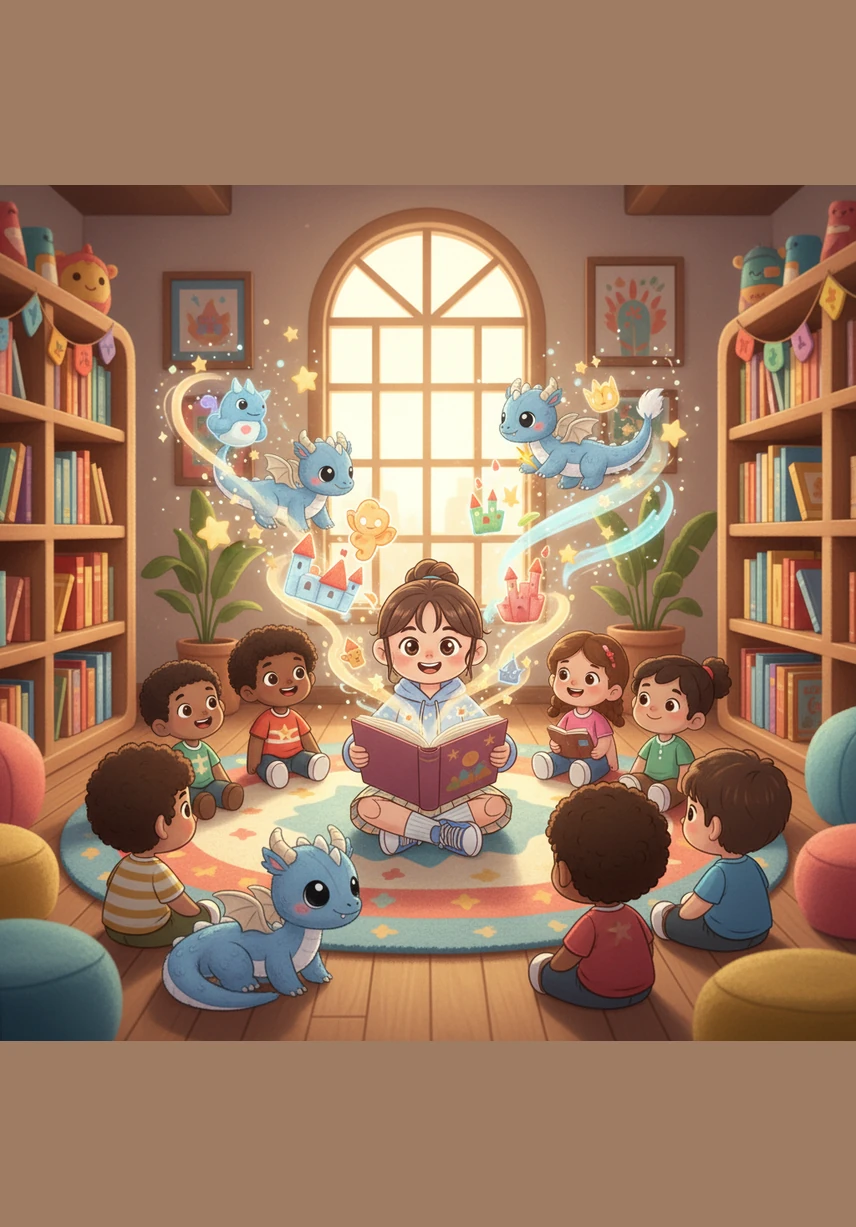 The library was no longer a place of dust and silence, but a vibrant gateway to a thousand different worlds where everyone was welcome. Maya realized that every time she opened a book and read aloud, she wasn't just reading a story—she was giving life to the magic of imagination.