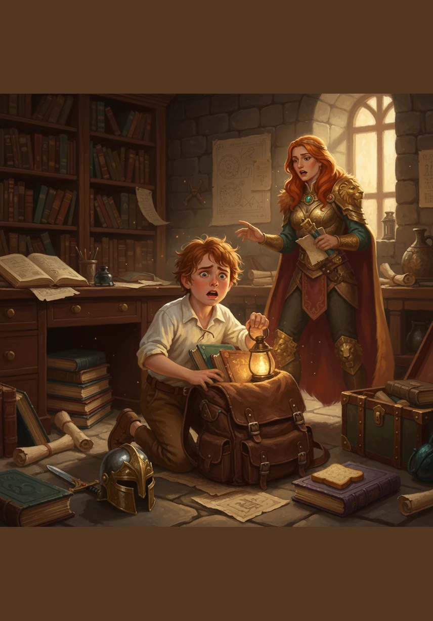 The next day, Leo scrambled to pack his backpack as the school bus honked loudly outside. Because he had not prepared his things the night before, he forgot his lunchbox and felt grumpy and tired throughout his lessons. He realized that being unprepared made his whole day much harder.