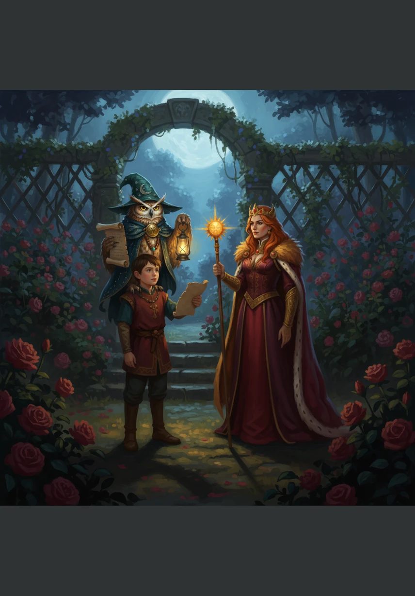 When Leo returned to the secret garden with Hoot, he saw a vibrant blue flower blooming where a sharp thorn had once been. The air smelled sweet like honey, and the gray weeds were starting to turn into soft, green grass. Leo laughed with joy as he saw the direct result of his hard work.