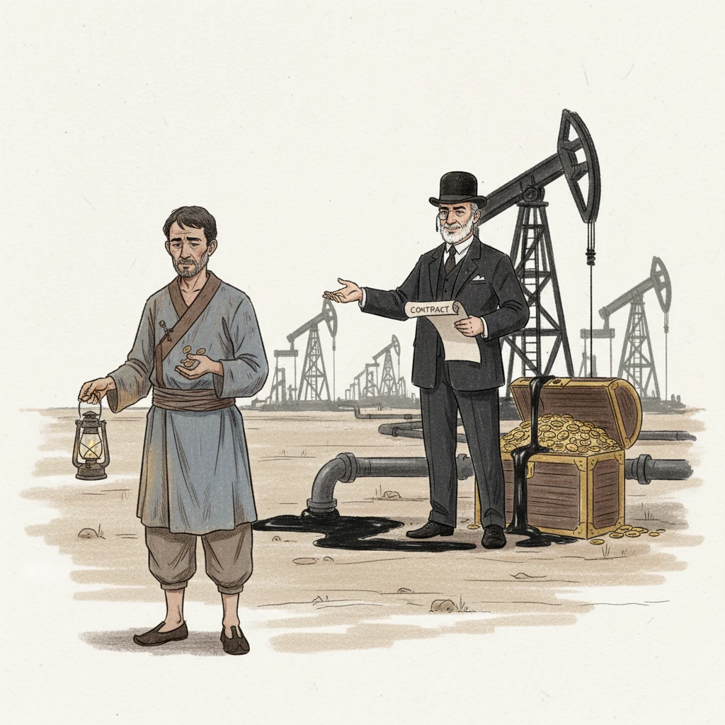 然而，英国人利用合同控制了石油的开采、运输和销售，大部分利润都进了自己的口袋。伊朗人虽然是土地的主人，却只能得到微薄的报酬，敢怒不敢言。