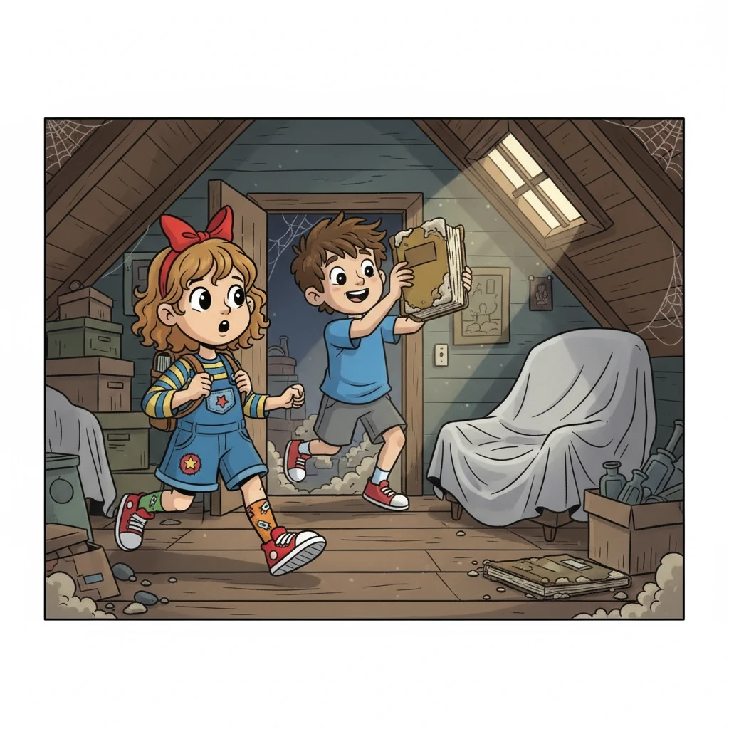Suddenly, Margie's friend, Tommy, burst into the room, holding a dusty, yellowed book. He announced he'd found a real book in the attic. Curiosity piqued, Margie forgot her arithmetic and rushed to see this ancient treasure. It was a book about school!