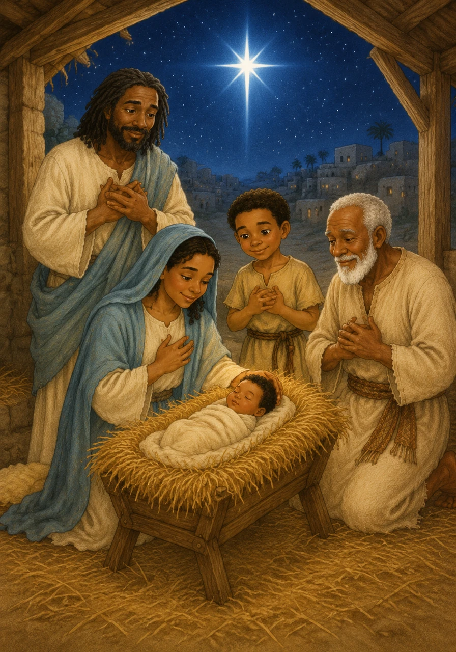 Under a bright, shining star in Bethlehem, baby Jesus slept in a manger filled with soft hay while Mary sang a sweet lullaby. This was God’s greatest gift of love to the world, bringing a promise of hope and joy to every home. As you close your eyes, remember that the light of Jesus shines in your heart forever, bringing you sweet dreams.