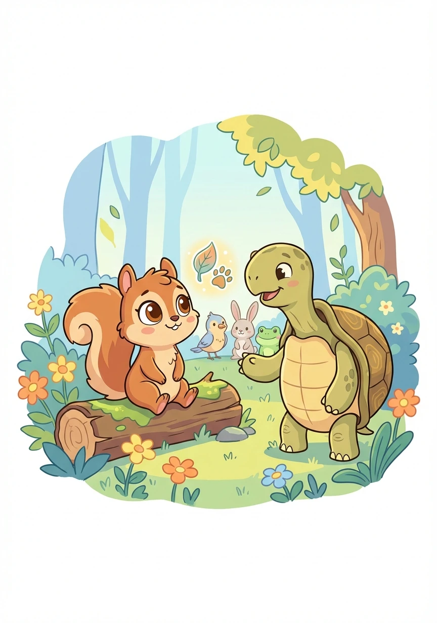 The tortoise advised Sparkle to focus on the present and appreciate what she already had: her family, her friends, and her unique abilities.