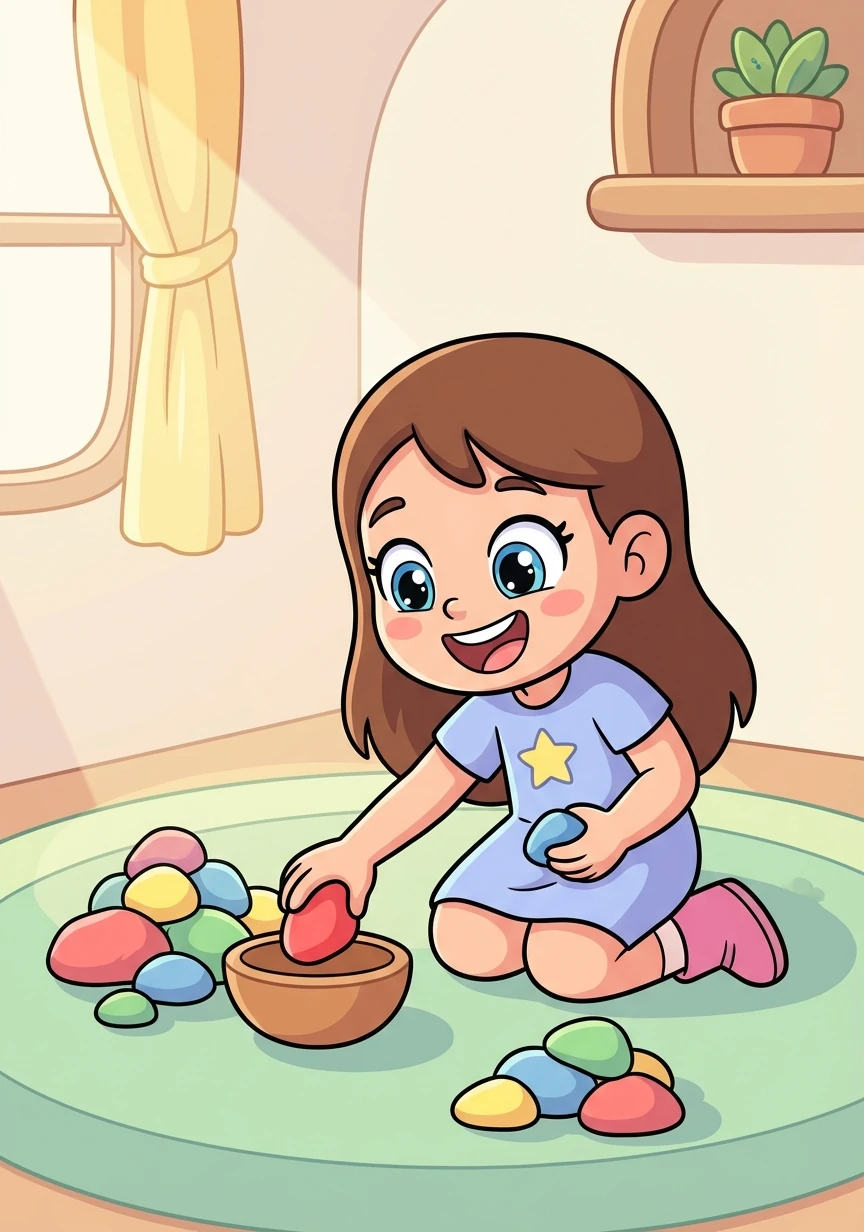 Sparkle returned home, no longer bored but grateful. She sorted the rocks with a smile, knowing that her future was hers to create, one joyful moment at a time.