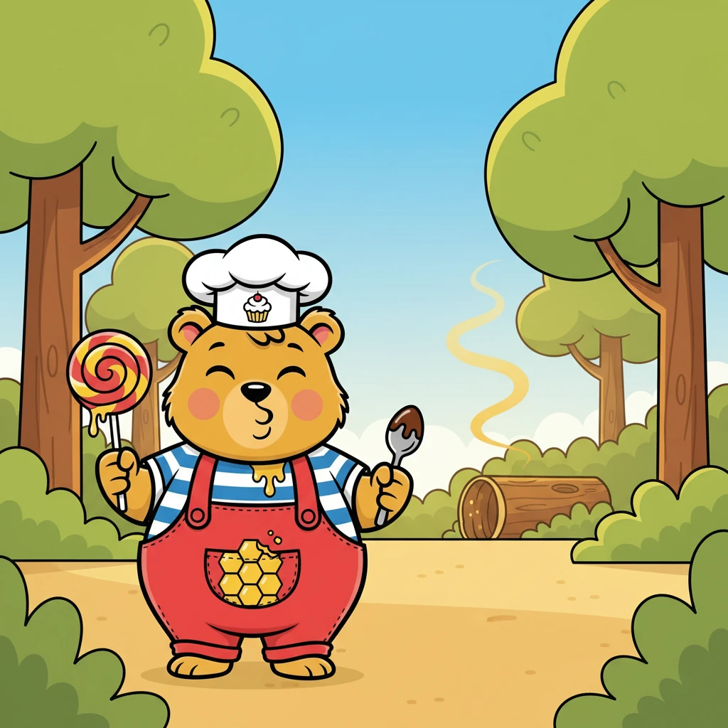 He remembered a delicious scent he'd followed the day before – honey! Barnaby's nose twitched as he imagined the golden, sticky treat. He decided he simply had to find it.