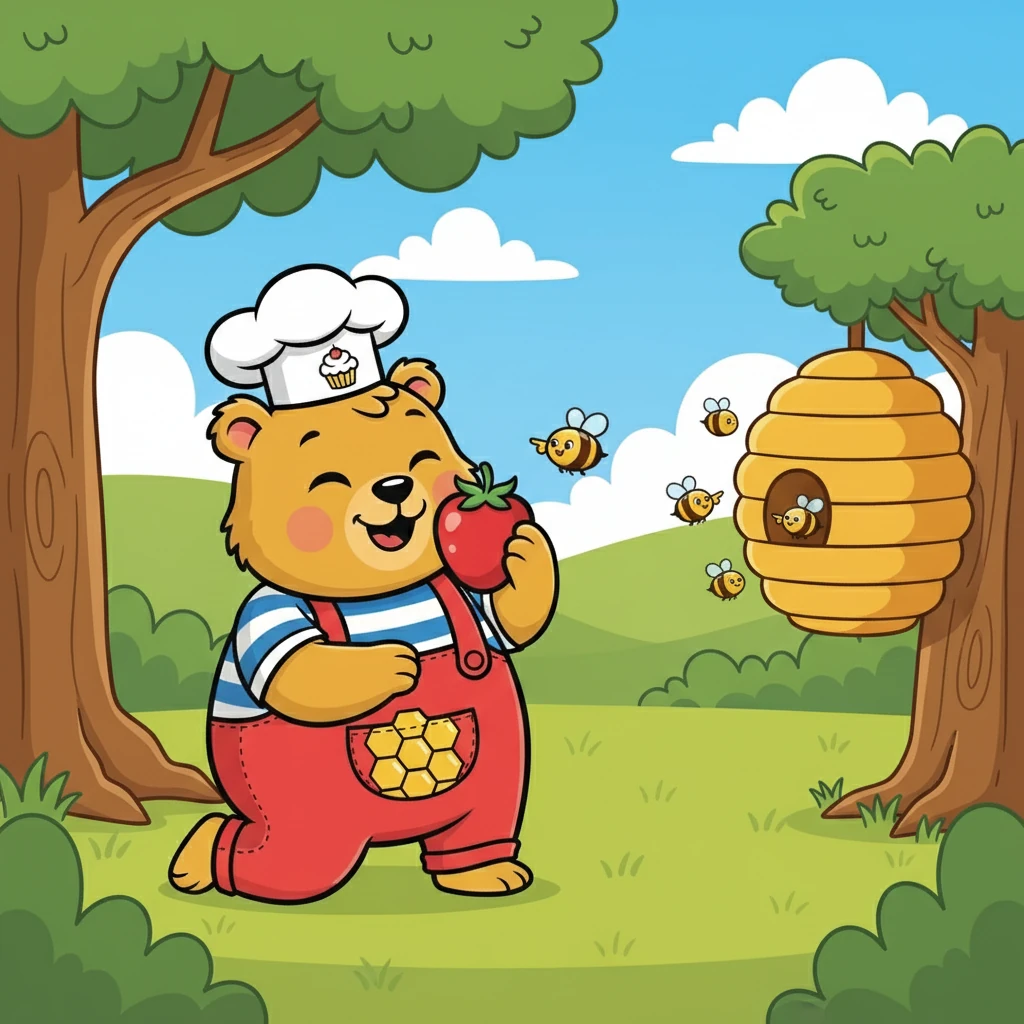 Barnaby gratefully accepted the berry, which tasted wonderfully sweet. He felt much better already. Finley explained that the bees were just protecting their home.