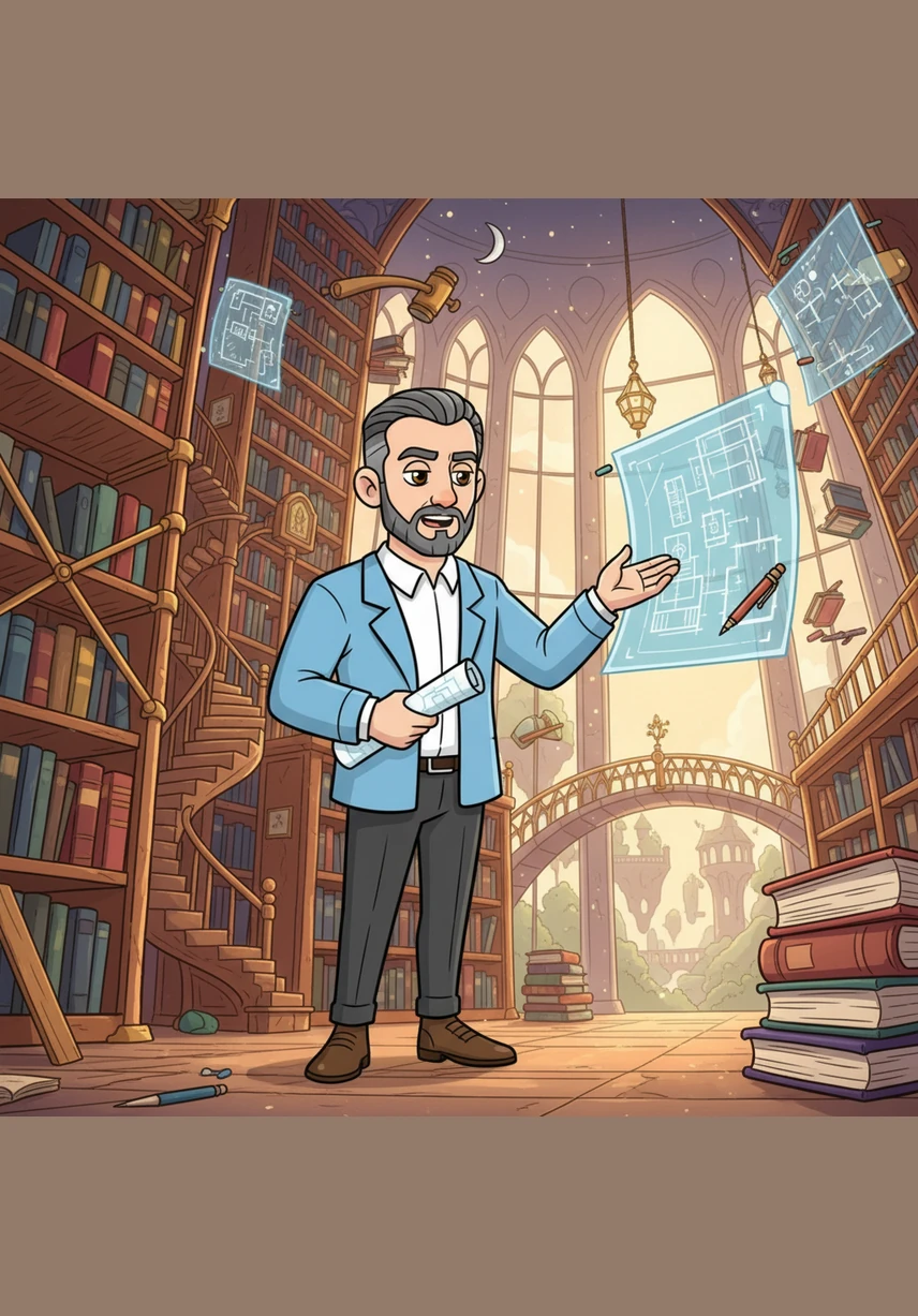 Leo expands the library, adding new wings that float high into the clouds to hold even more data. The system grows stronger and more efficient, adapting to the town's ever-growing imagination and needs.