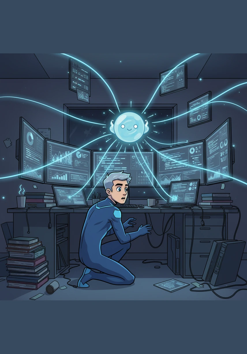 Leo decides to test Echo’s limits by asking it to automate a multi-step project involving data analysis and report generation. Echo whirs into action, its digital threads weaving through various system directories and external APIs with lightning speed. Leo watches in awe as hours of manual labor are completed in mere seconds.