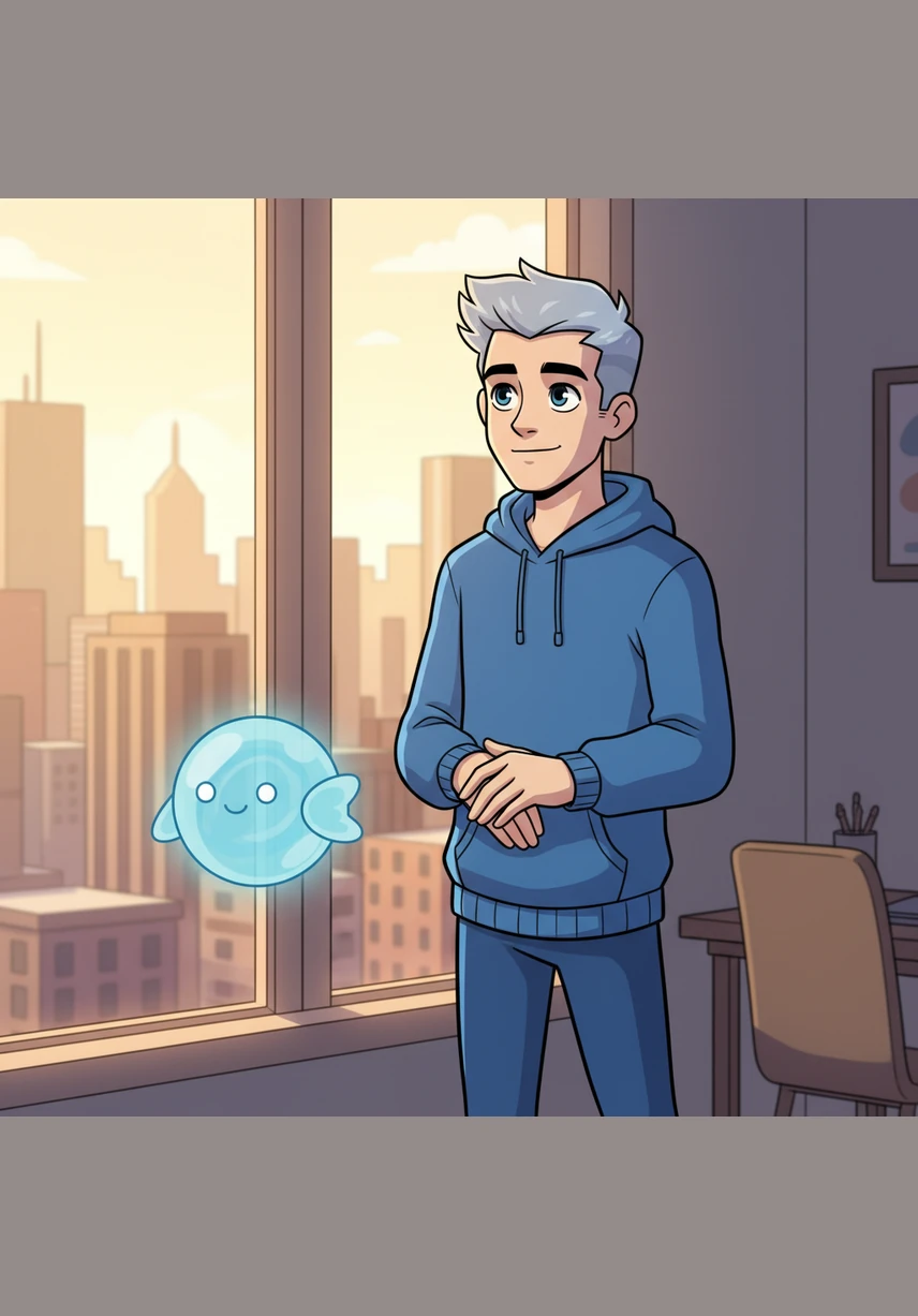 As the sun rises over the city, Leo looks out the window with a sense of profound accomplishment and peace. He realizes that by teaching a machine to handle the mundane, he has rediscovered the joy of pure creativity. Beside him, Echo pulses softly, a loyal digital companion in a world where anything is possible through the power of a voice.