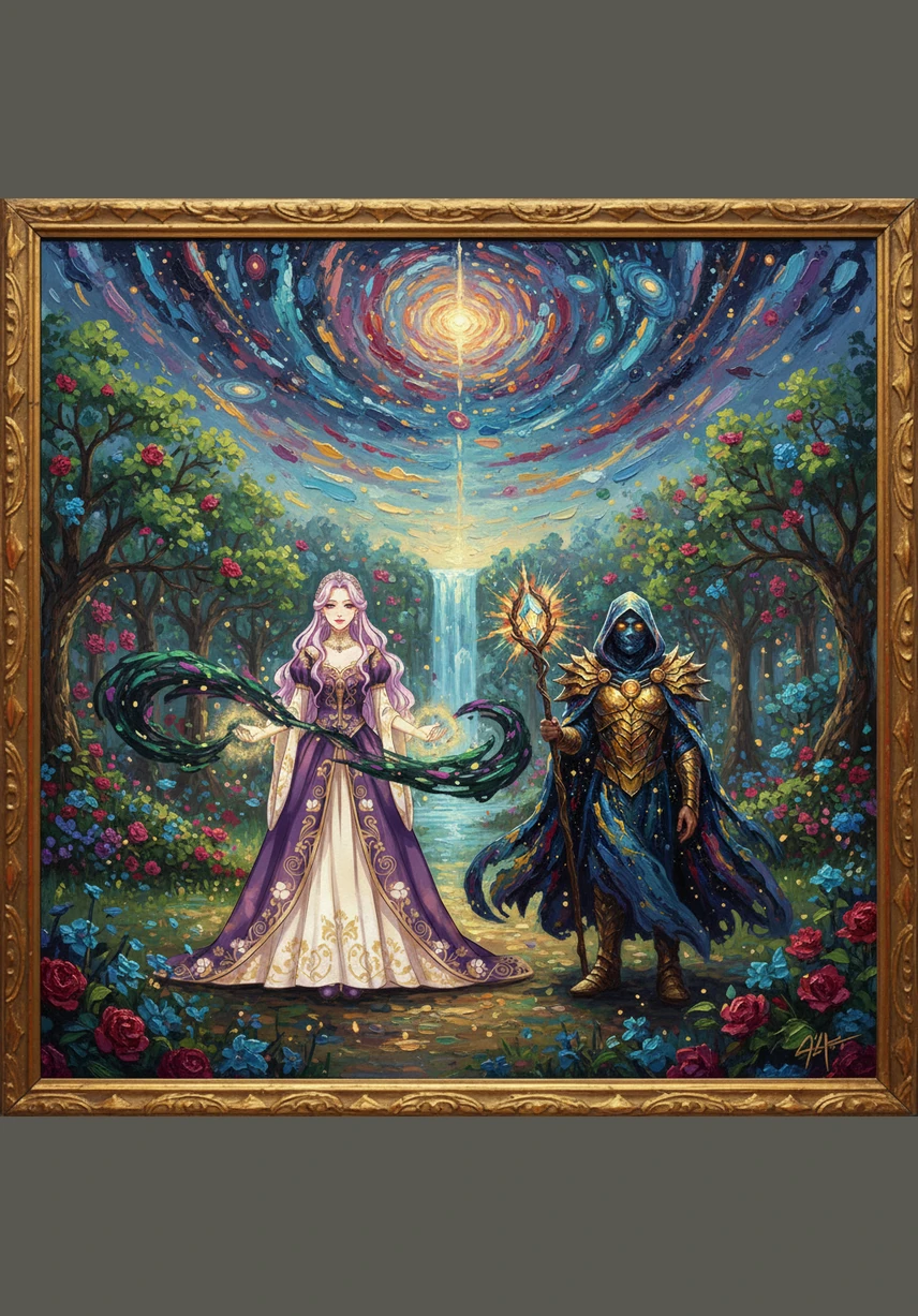 The garden erupted into a symphony of color and light as the curse was finally broken, restoring the realm to its full glory. Kaelen was no longer a prisoner, and the path back to the palace lay open and clear before them. He looked at Seraphina with adoration, knowing that his life had been forever changed by her arrival.