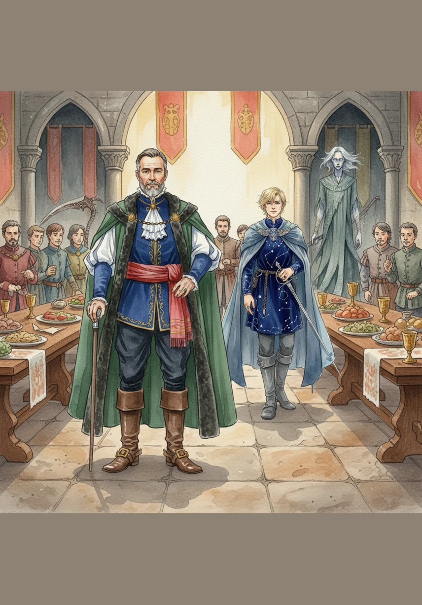 The guest drank deeply and laughed, unaware that death had just brushed past his lips. Dante felt his master’s eyes bore into him with a piercing certainty, a look that held no confusion, only a profound and silent disappointment. The party continued, but for Dante, the vibrant colors of the hall had turned to shades of grey.