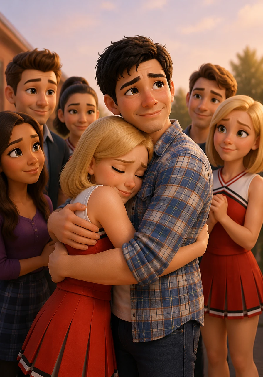 Genny throws herself into Noah's embrace, finally feeling safe and whole again after the long nightmare. Surrounded by the friends who fought for them, they look toward a bright future, stronger and more united than ever before. The truth has set them free, and love has officially won the day.