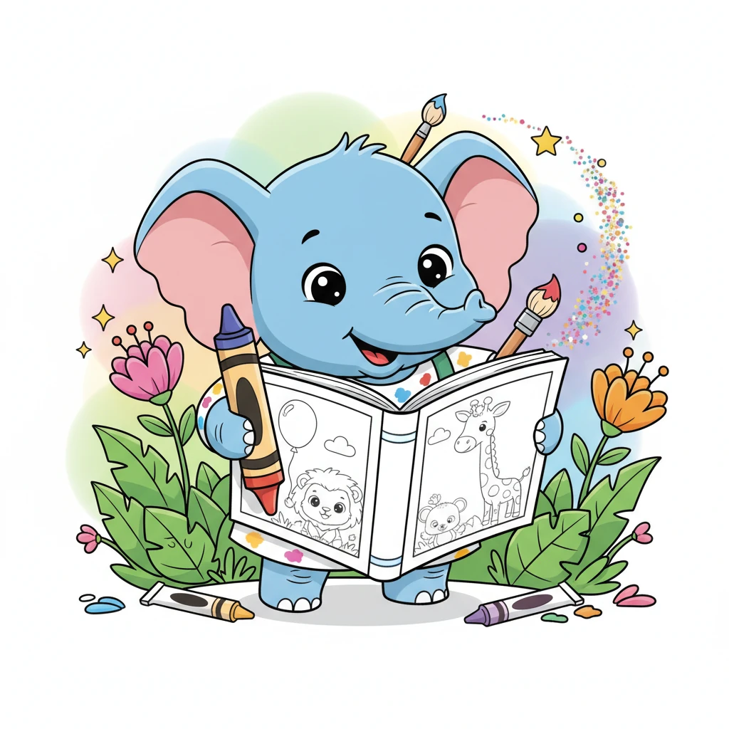 My First Baby Animal Coloring Book