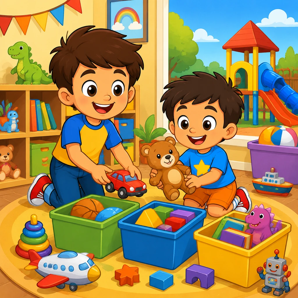 Willy and Timmy Clean Up Adventure - Educational stories
