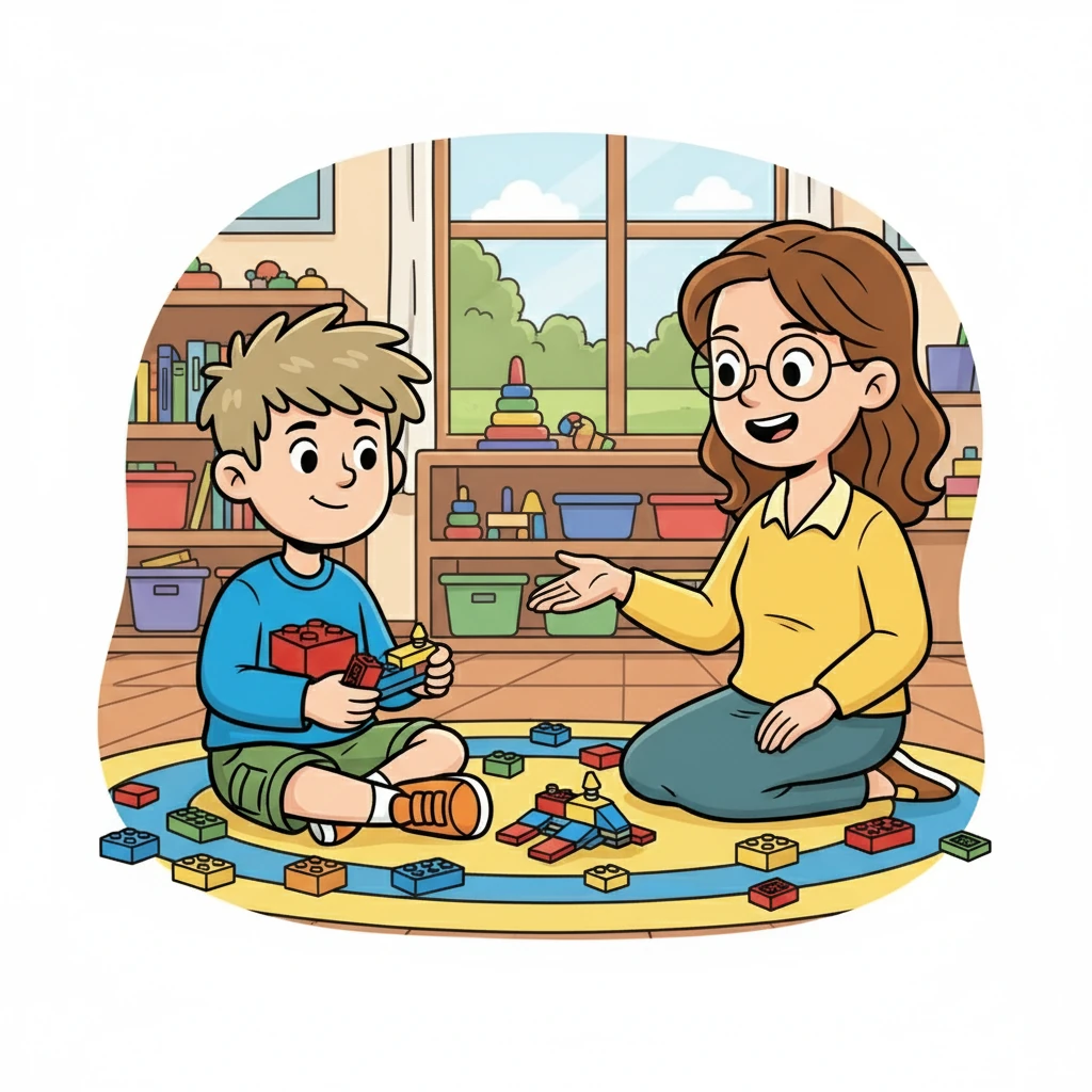 Ms. Sunshine smiled and offered David a choice: take a short break to build a Lego creation or ask a friend for help. David chose a few minutes with his Legos and set to work, his frustration melting away.