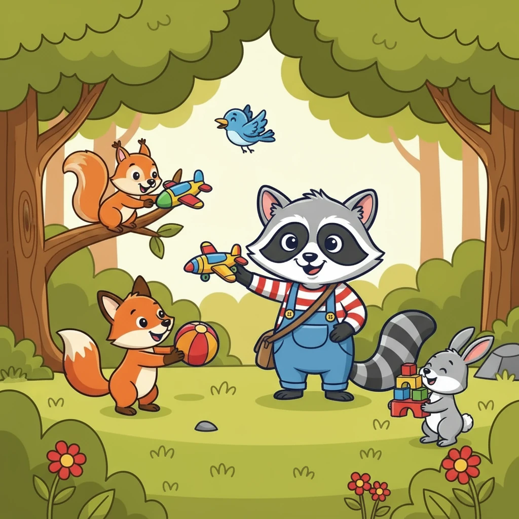 לבסוף, רוקי הבין. הוא החזיר את כל החפצים לבעליהם, וכולם שמחו. רוקי למד ששיתוף וחברות חשובים יותר מכל חפץ.