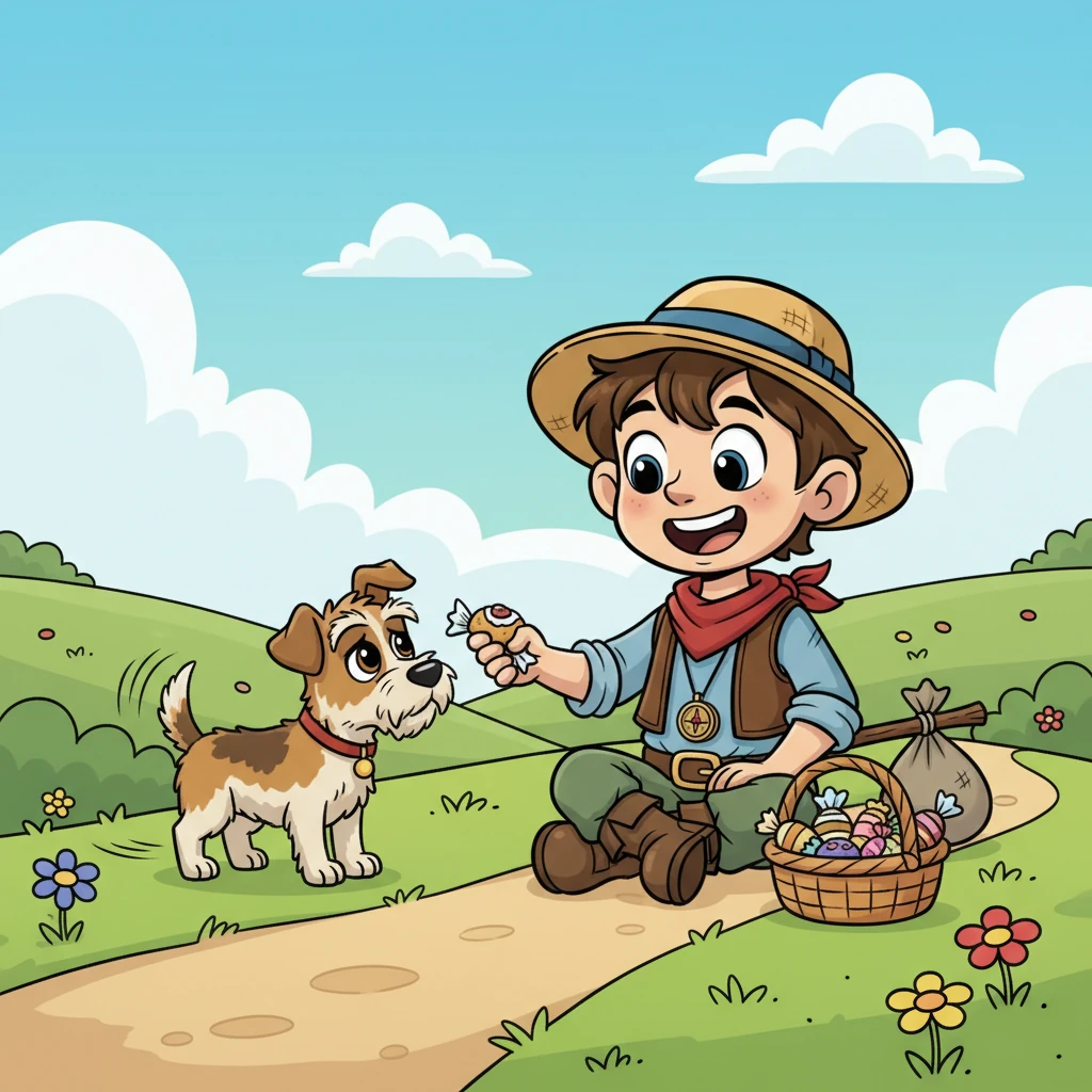 Un giorno, mentre consegnava i dolci, Pippo incontrò un cagnolino smarrito di nome Fido. Fido aveva gli occhi tristi ma una coda che scodinzolava all'impazzata non appena vide Pippo. Diventarono subito inseparabili, condividendo risate e avventure.