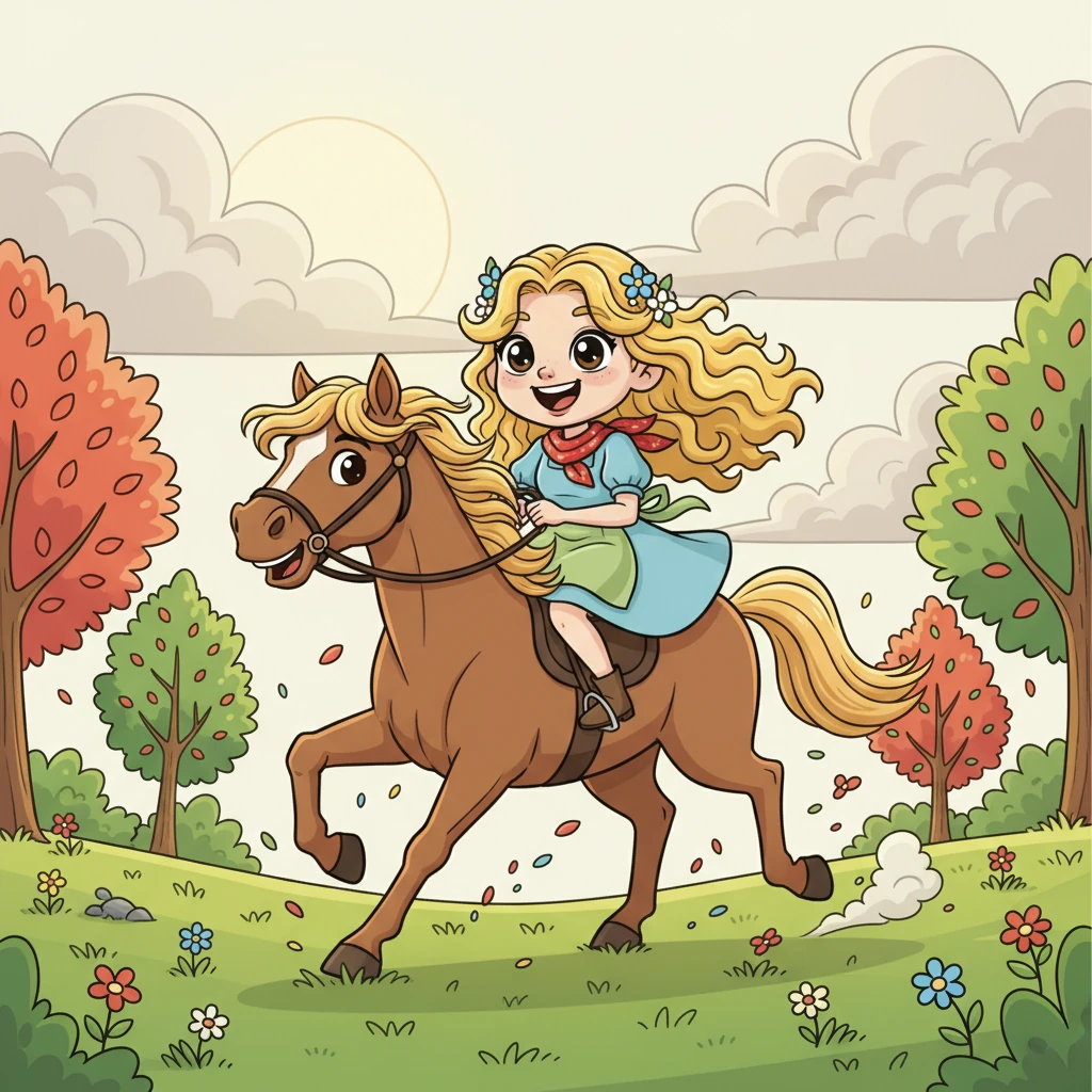 L’air vif du printemps de Kandor chatouillait le nez de Lan alors qu’il chevauchait à travers les terres familières. Les arbres s'éveillaient avec de joyeuses touches de rouge, et de petites fleurs sauvages éclataient comme des confettis sur l'herbe. Le soleil pâle jouait à cache-cache avec de gros nuages gris, promettant une journée pleine de surprises.