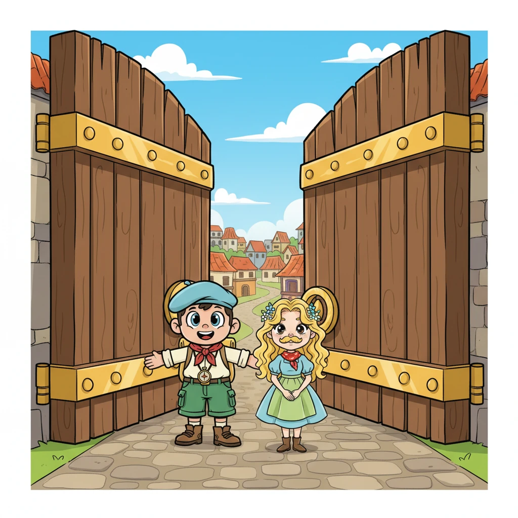 Enfin, ils atteignirent les portes massives de Canluum. Bukama, bien que toujours marmonnant à propos d'un lit et d'un bon repas, avait un petit sourire caché sous sa moustache. Lan, lui, entrait dans la ville, prêt pour tout ce que Kandor lui réservait, le cœur léger.