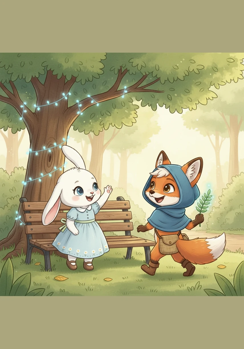 With a joyful hop and a wag of a tail, they promised to meet at the same bench every single morning. Finnegan walked home with a light heart, knowing he had finally found the best friend he had always dreamed of.