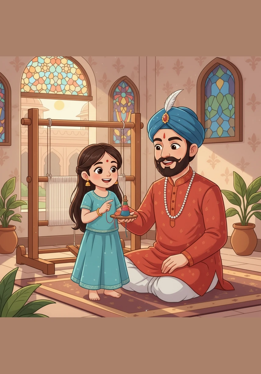 नन्ही मीरा ने जब अपनी माँ से अपने दूल्हे के बारे में पूछा, तो माँ ने मुस्कुराते हुए श्री कृष्ण की मूर्ति की ओर इशारा कर दिया। उसी क्षण से मीरा के बाल मन में गिरधर गोपाल की छवि बस गई और उन्होंने कृष्ण को ही अपना सब कुछ मान लिया।