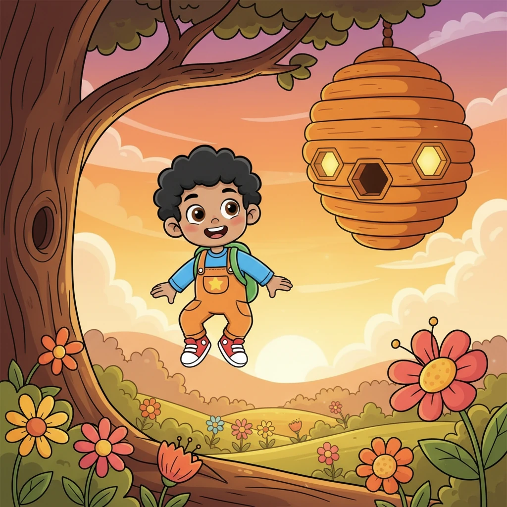 As the sun began to set, Bambang flew back to his hive, his little legs tired but his heart full. He knew his buzzing work made the world a more beautiful and delicious place, one flower at a time.