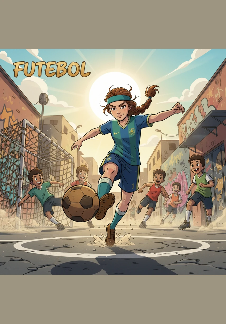 The intense heat of the Brazilian sun felt more taxing now that her body was heavier, and she found herself catching her breath more often between points. Despite the physical struggle, the joy of the game still burned brightly in her heart.