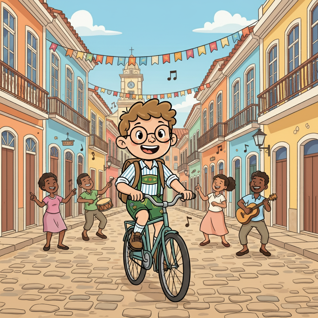Klaus alugou uma bicicleta e começou a pedalar pela cidade. Ele se perdeu nas ruas históricas do Pelourinho, admirando a arquitetura colonial e sentindo a história em cada pedra. A música, o samba, e a alegria emanavam de todos os lugares.