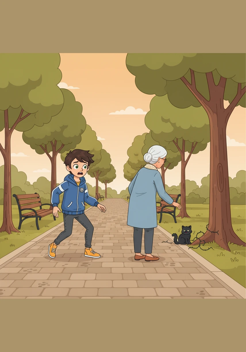 Leo stops in his tracks and feels a strange tug in his chest as he looks at the lady and then at his pocket. He remembers his father telling him that the truth is always more valuable than any piece of gold.