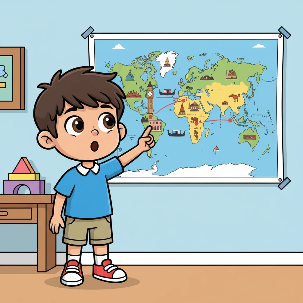 During a break, Mayo gazes at a vibrant world map tacked to his wall, his finger tracing paths to faraway places like Venice and London. He dreams of the day his business success will allow him to explore these historic cities, savoring new experiences and cultures.