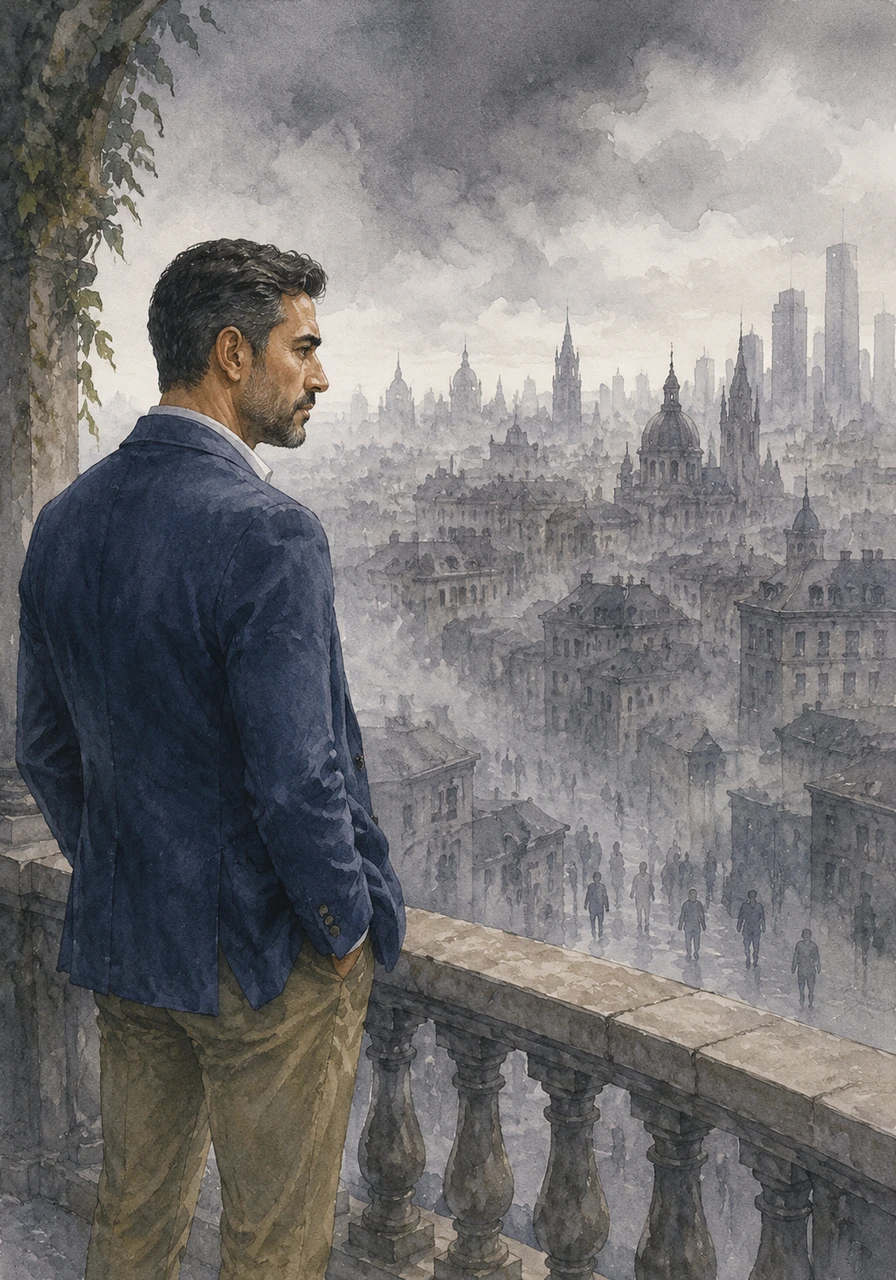 Elias stood on his balcony overlooking the city of Aethelgard, where a persistent gray mist seemed to dull the once-vibrant thoughts of its citizens. He felt a strange heaviness in his own mind, a fog that made even the simplest tasks feel like navigating a labyrinth without a lantern.