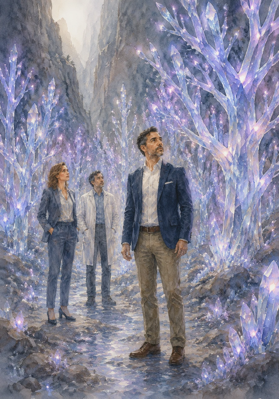 Deep within a hidden valley, he found a grove of crystalline trees that pulsed with a soft, rhythmic light, representing the vital proteins of the mind. These trees were dormant, their branches waiting for the right signal to begin the process of rejuvenation and neural growth.