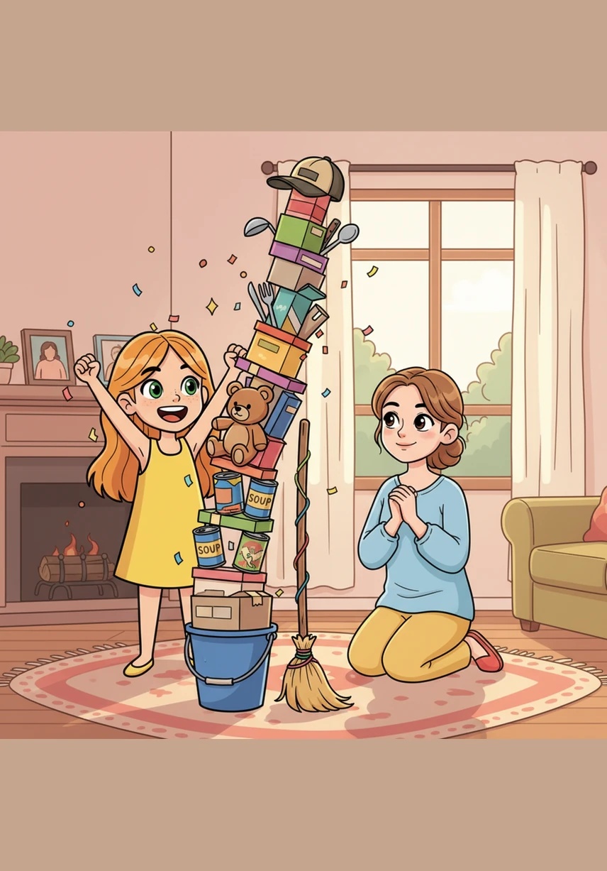 Lily zoomed back to her blocks, feeling light as a feather and ready for more adventure. With a happy heart and a healthy body, she built the tallest tower anyone had ever seen, knowing she was the strongest superhero of all.