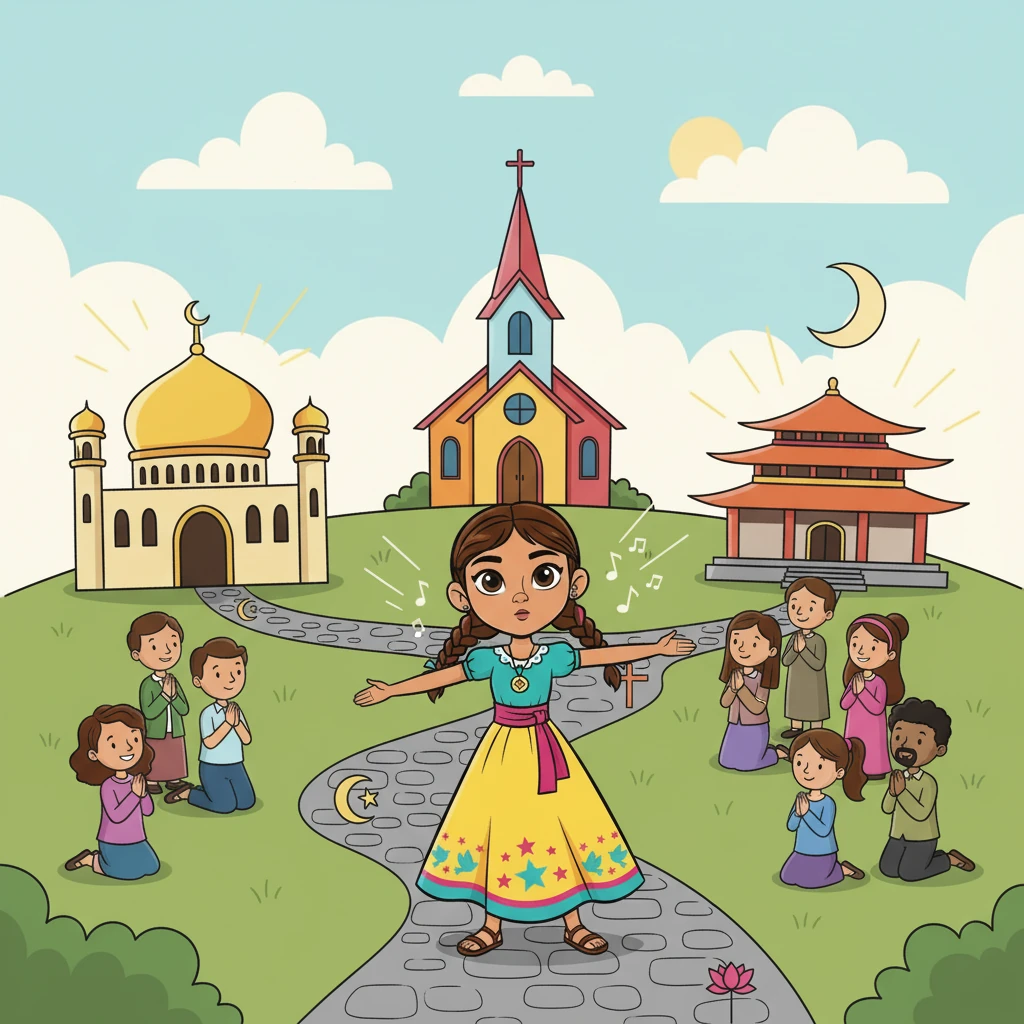 Sofía visitó templos, iglesias y mezquitas, sumergiéndose en la atmósfera de cada religión. Observó los rituales, escuchó las oraciones y sintió la devoción de los fieles. Se maravilló ante la diversidad de caminos que conducen a la trascendencia.