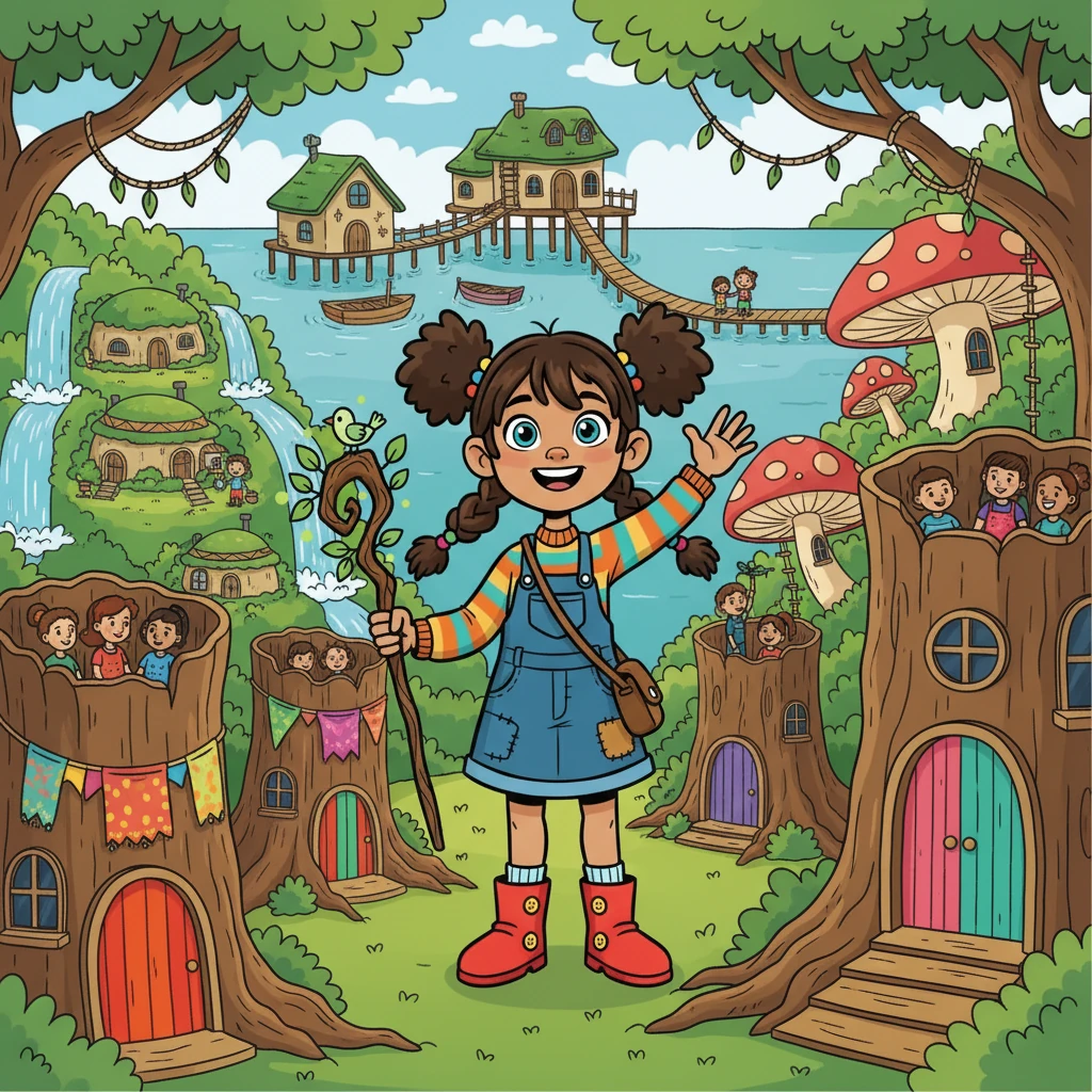 Anya realized that people could create a home anywhere, even in the most unusual places. She started to think about how people all over the world found ways to live with nature.