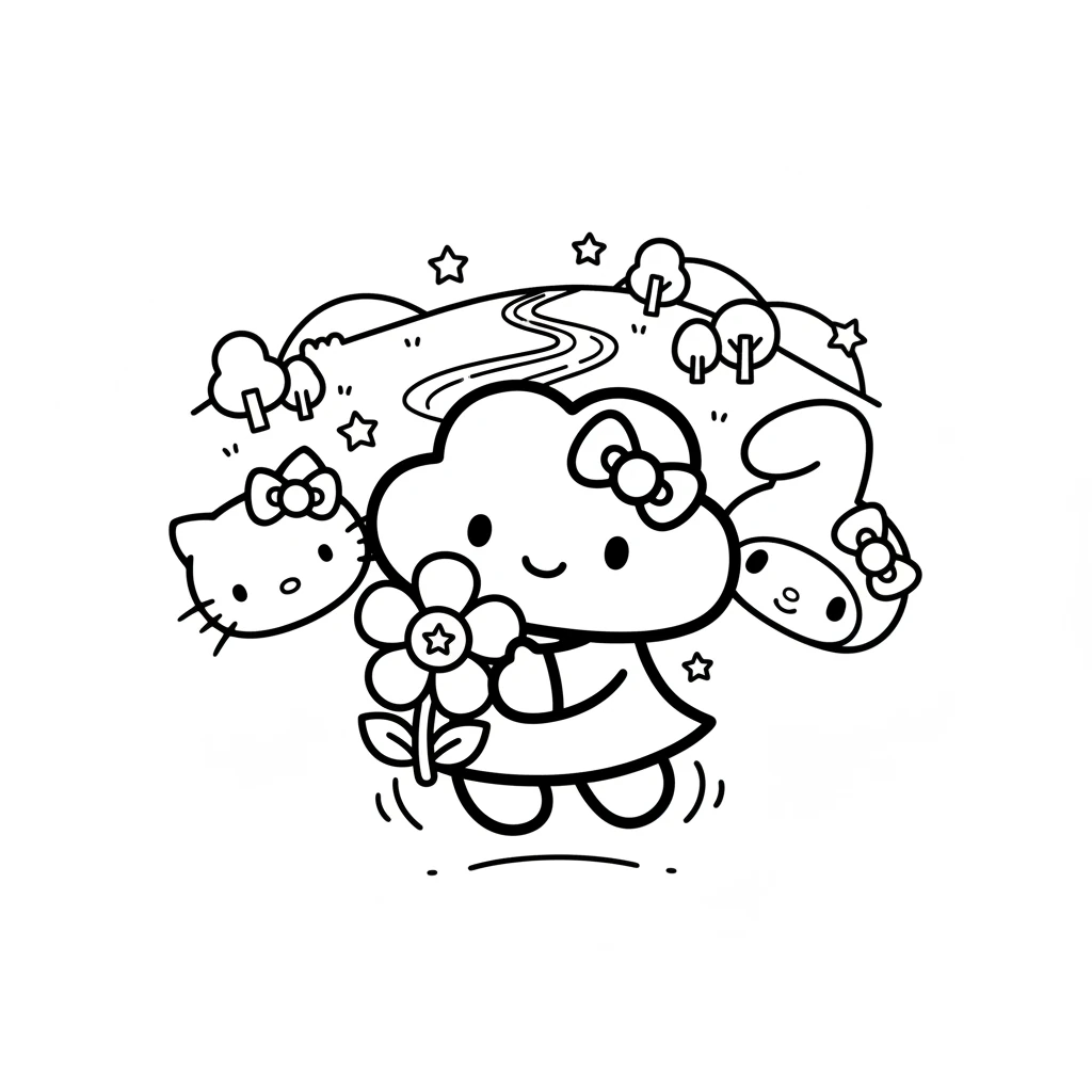 sanrio coloring pages